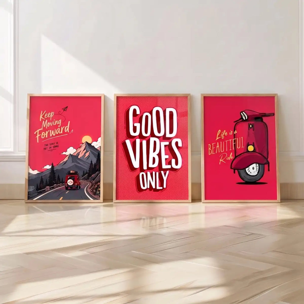 Good Vibes Only Scooter Wall Art - PIB111