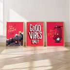 Good Vibes Only Scooter Wall Art - PIB111