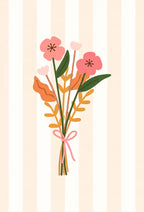 Boho Pink Floral Love Wall Art - PIG22