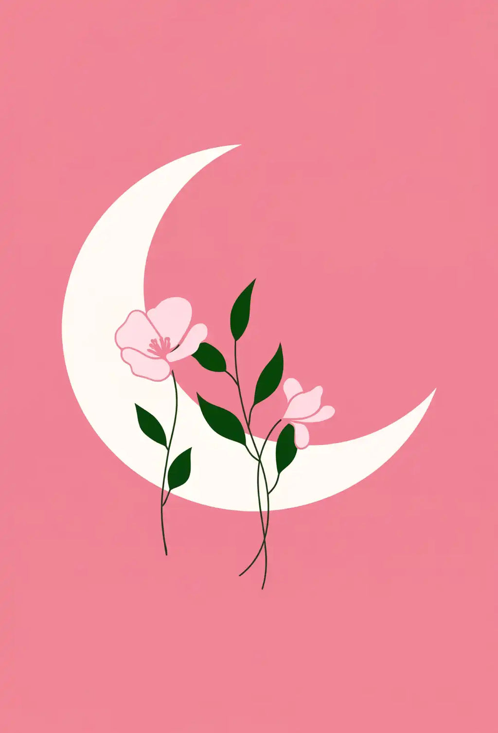 Boho Pink Floral Love Wall Art - PIG22