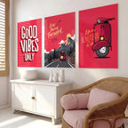 Good Vibes Only Scooter Wall Art - PIB111