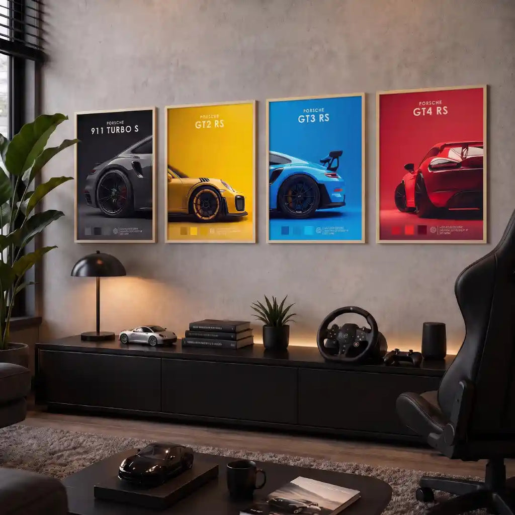 Sports Cars Collection Wall Art - PIB124