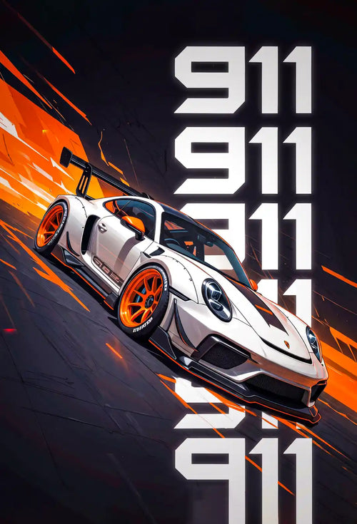 911 Sports Car Wall Art - PIB136