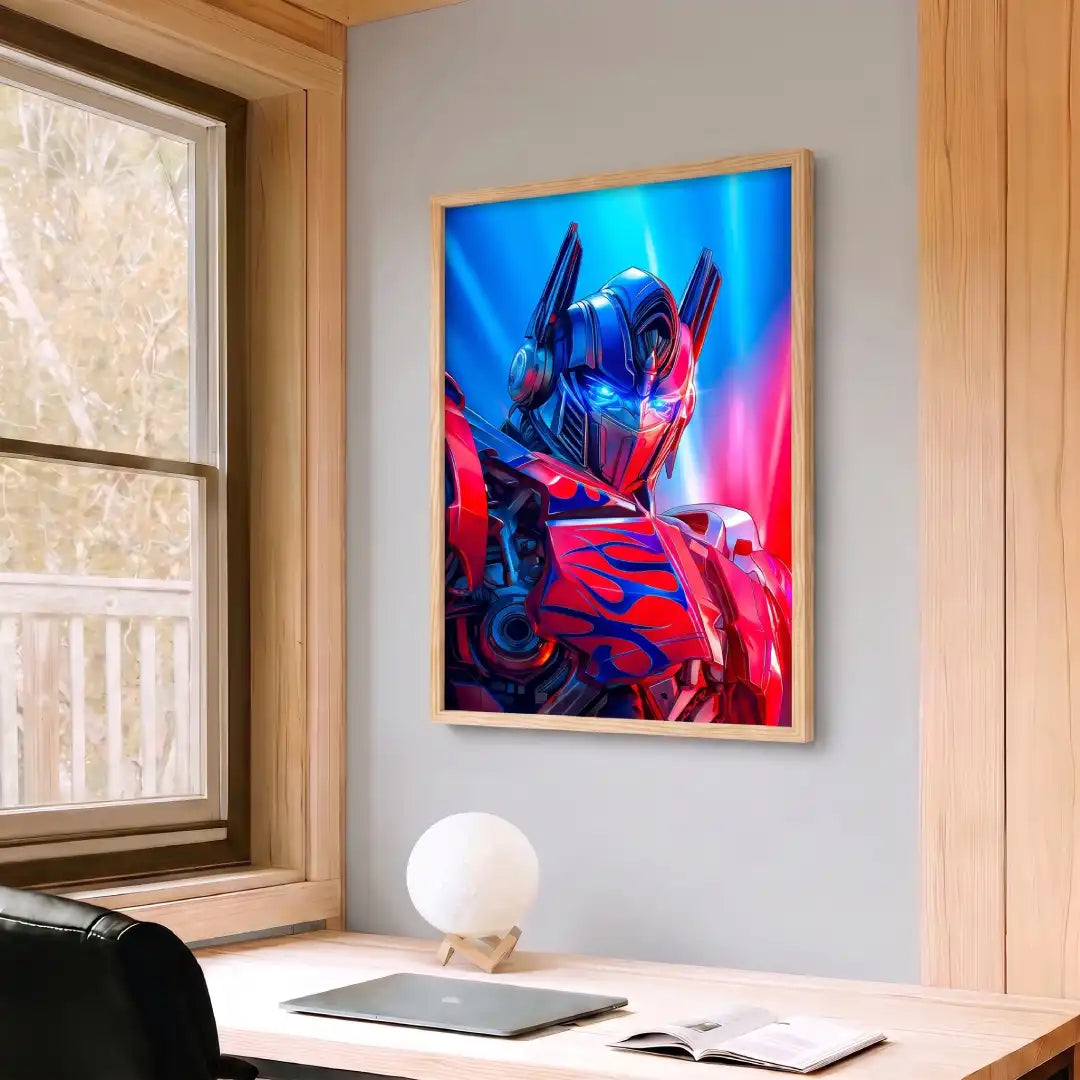 Neon Robot Hero Wall Art - PIB137