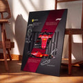 Red Racing Car Wall Art - PIB138