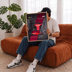 Red Racing Car Wall Art - PIB138