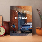 Dream Car Motivation Wall Art - PIB139