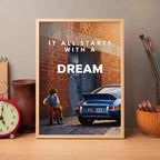 Dream Car Motivation Wall Art - PIB139