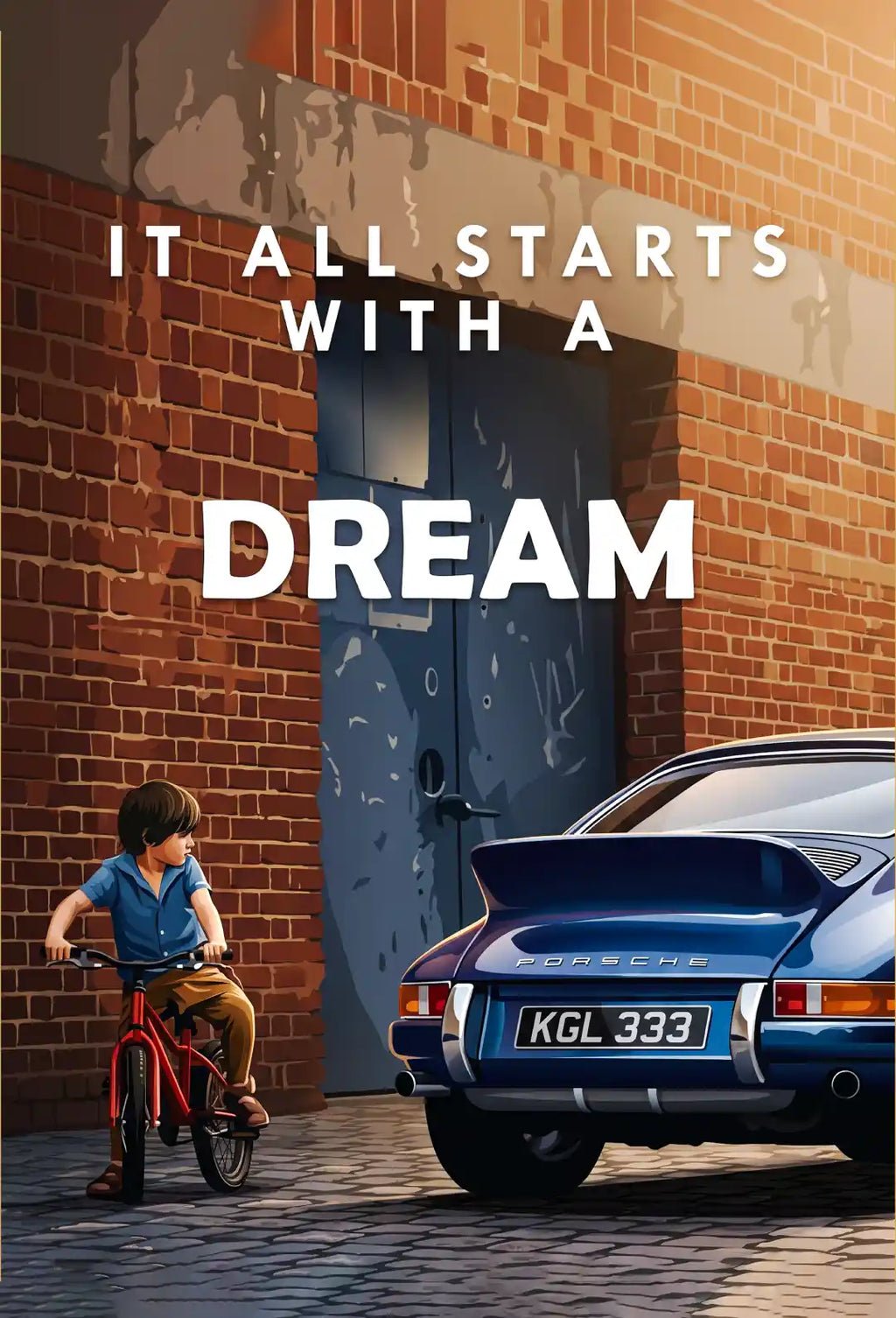 Dream Car Motivation Wall Art - PIB139