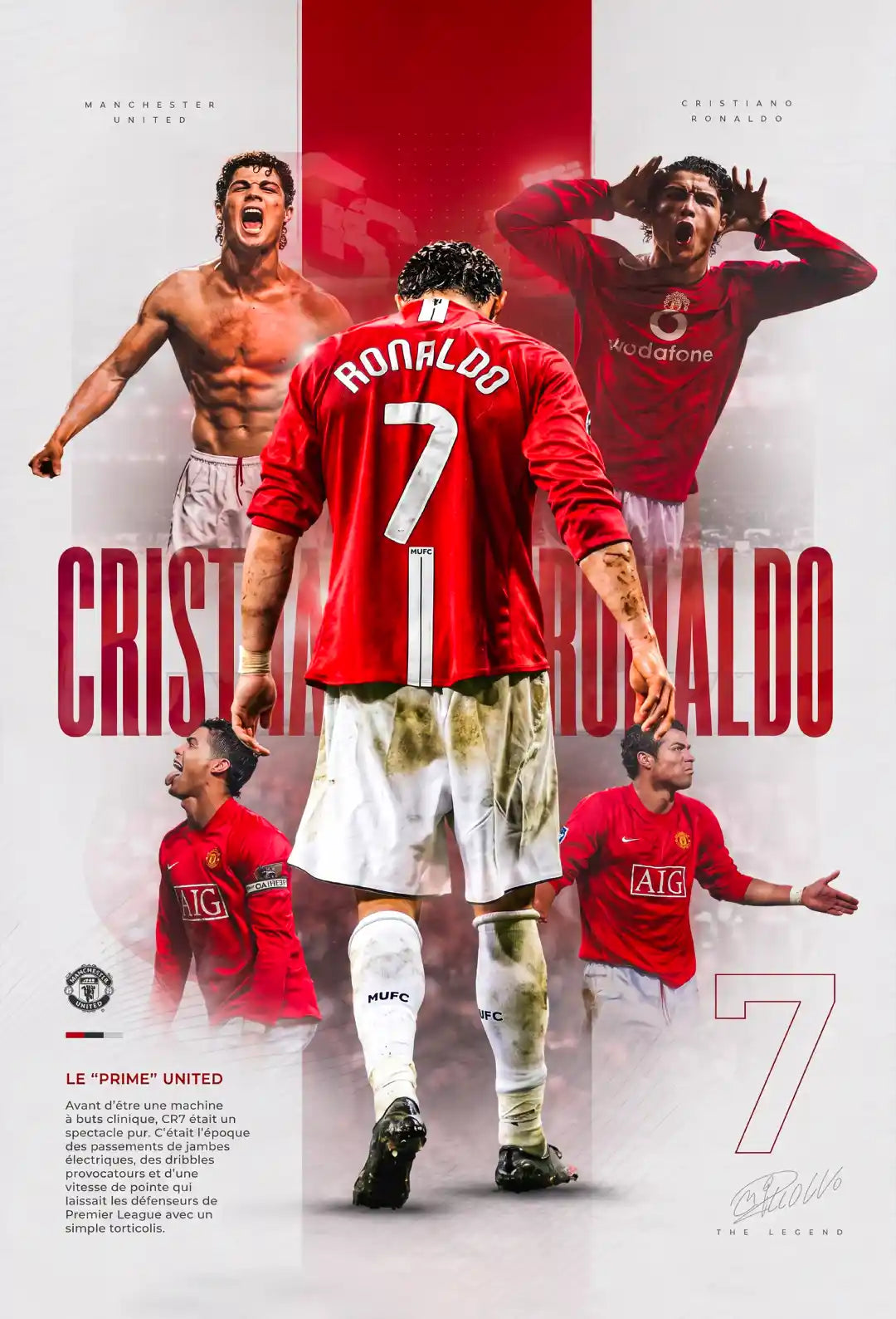 Red Football Heroes Wall Art - PIB141