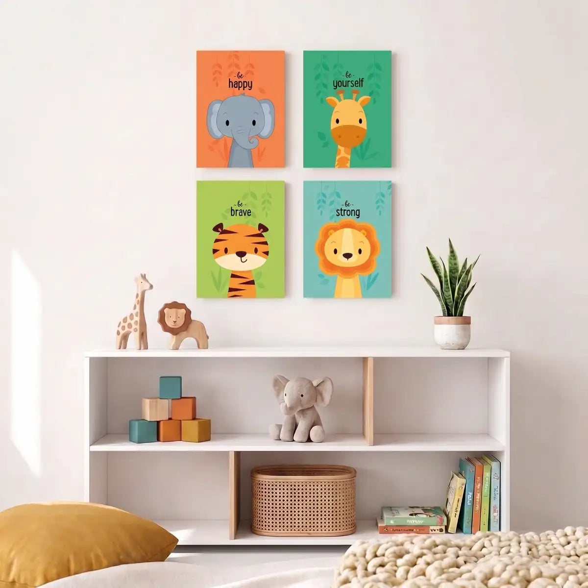 Jungle Animals Nursery Wall Art - PIBB116