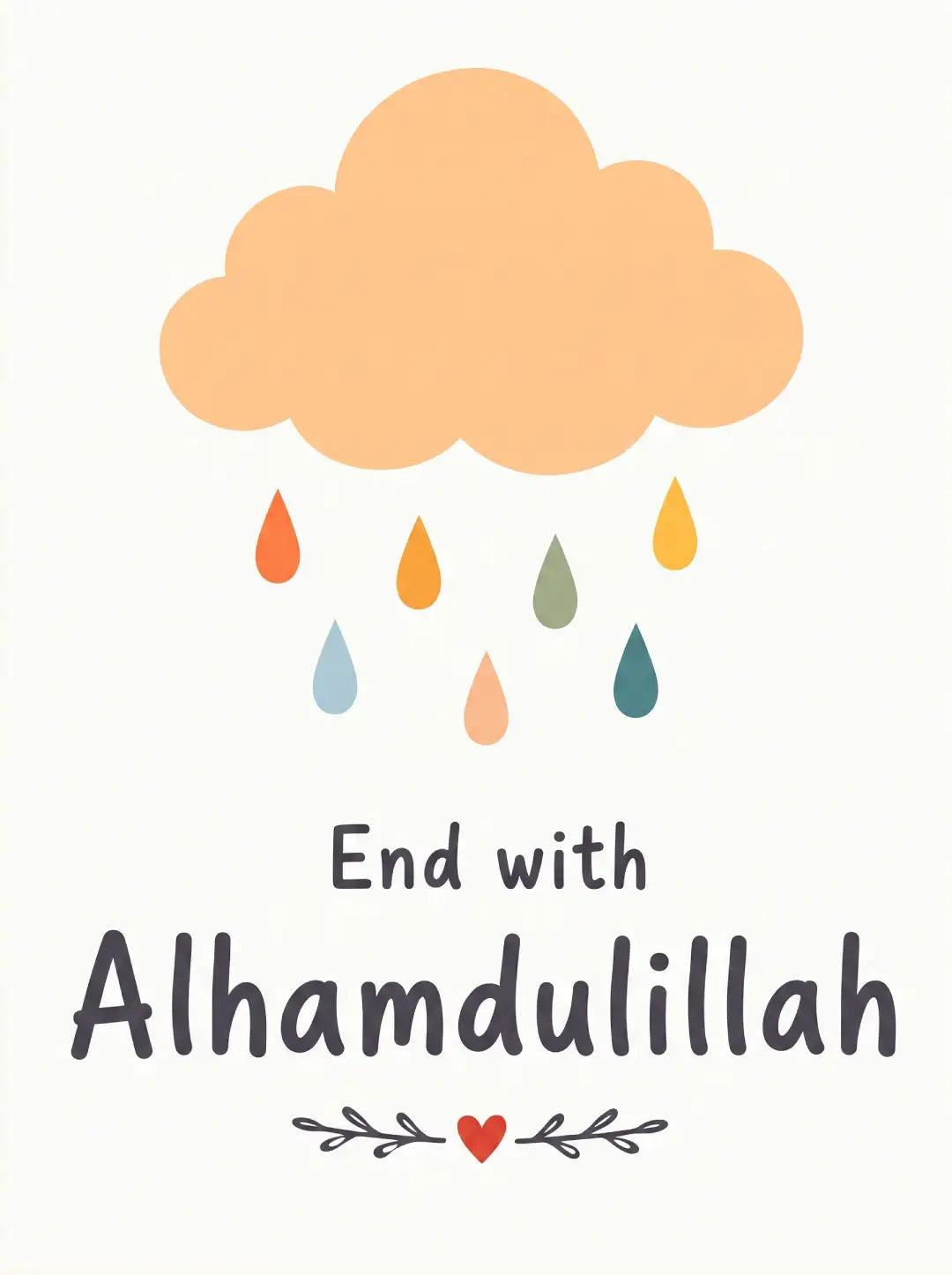 Rainbow Sun Islamic Nursery Wall Art - PIBB130