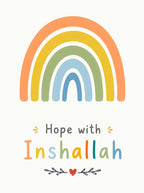 Rainbow Sun Islamic Nursery Wall Art - PIBB130