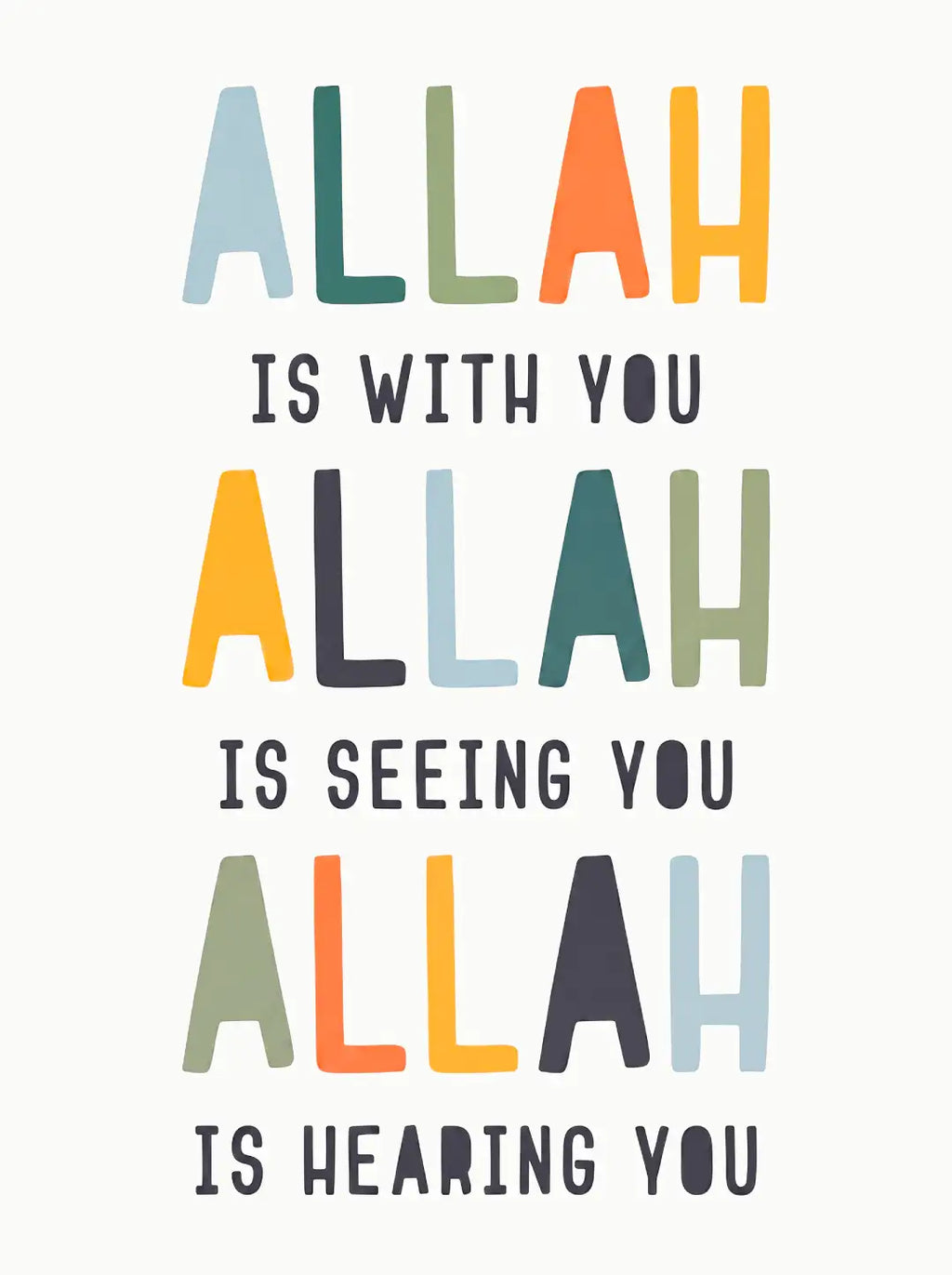 Allah Is With You Wall Art - PIBB131