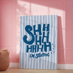 Shhh I'm Studying Wall Art - PIG110