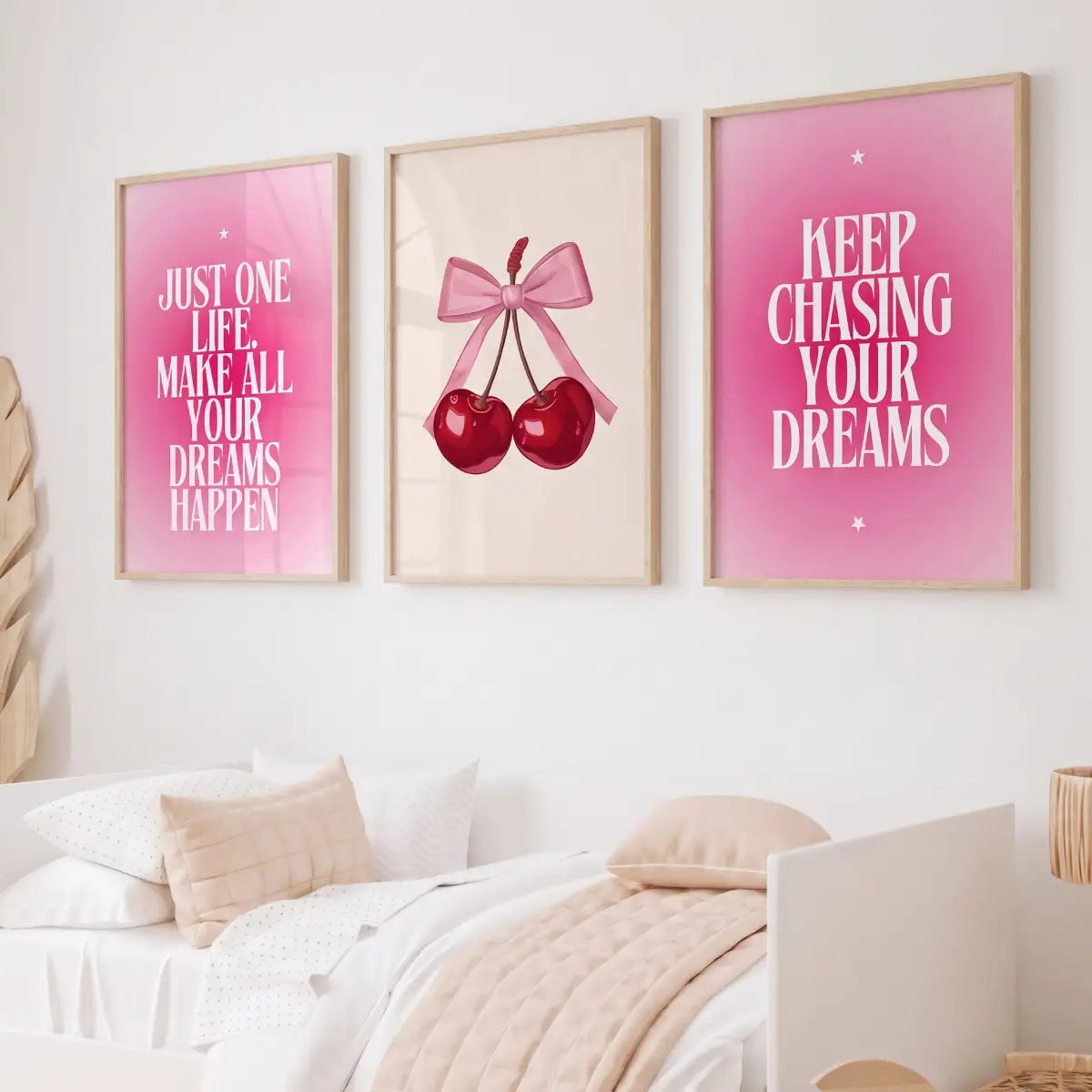 Pink Cherry Dreams Quotes Wall Art - PIG117