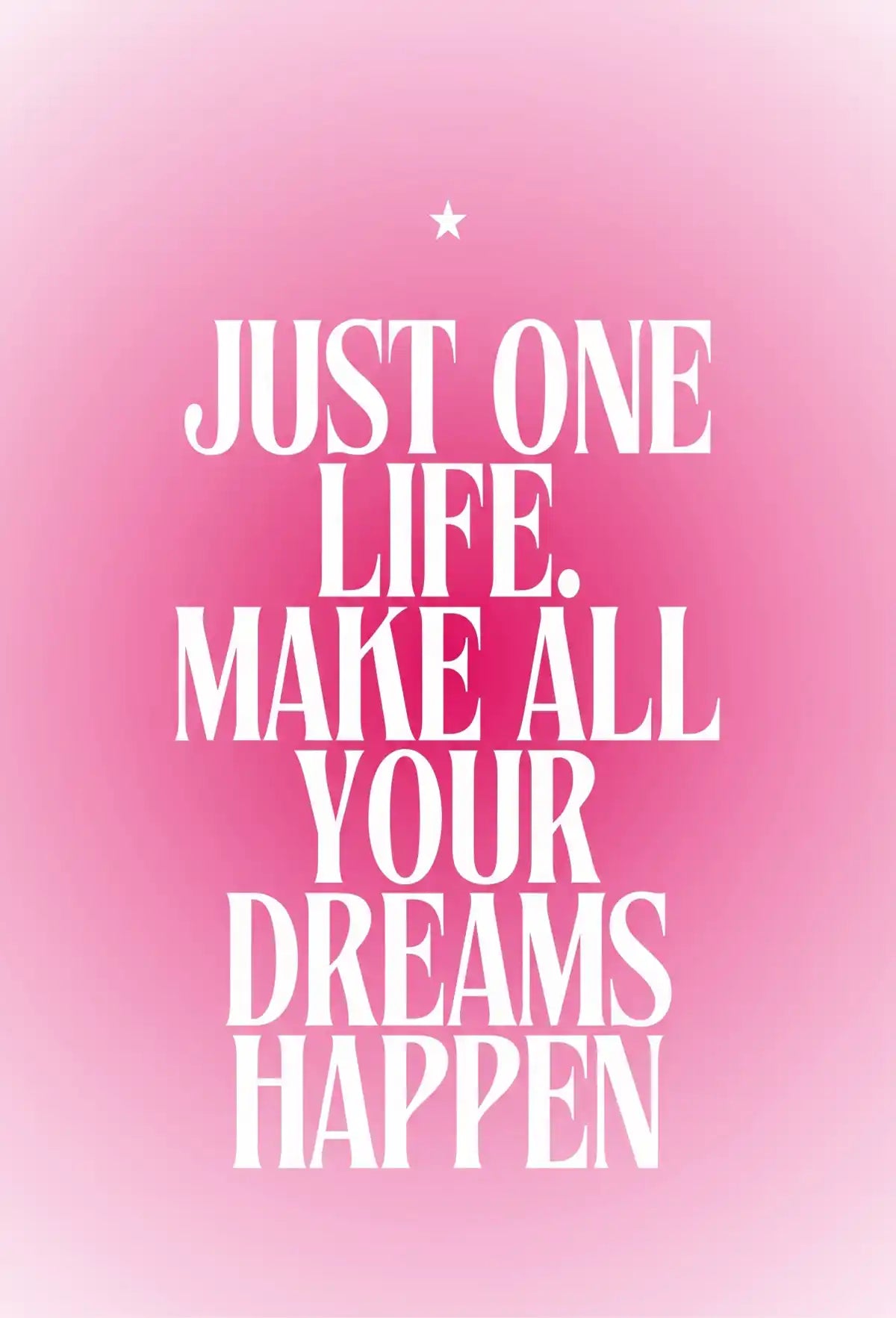 Pink Cherry Dreams Quotes Wall Art - PIG117