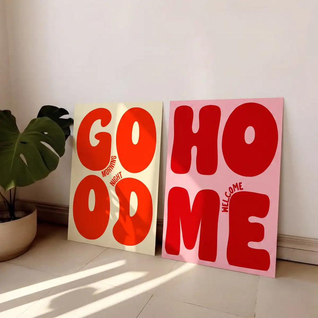 Good Home Typography Wall Art - PIG16