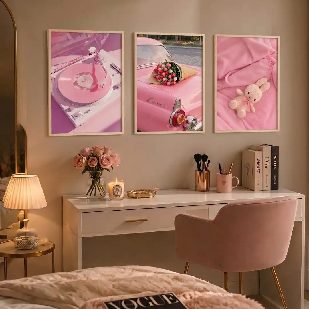 Pink Aesthetic Retro Wall Art - PIG20 (Copy)