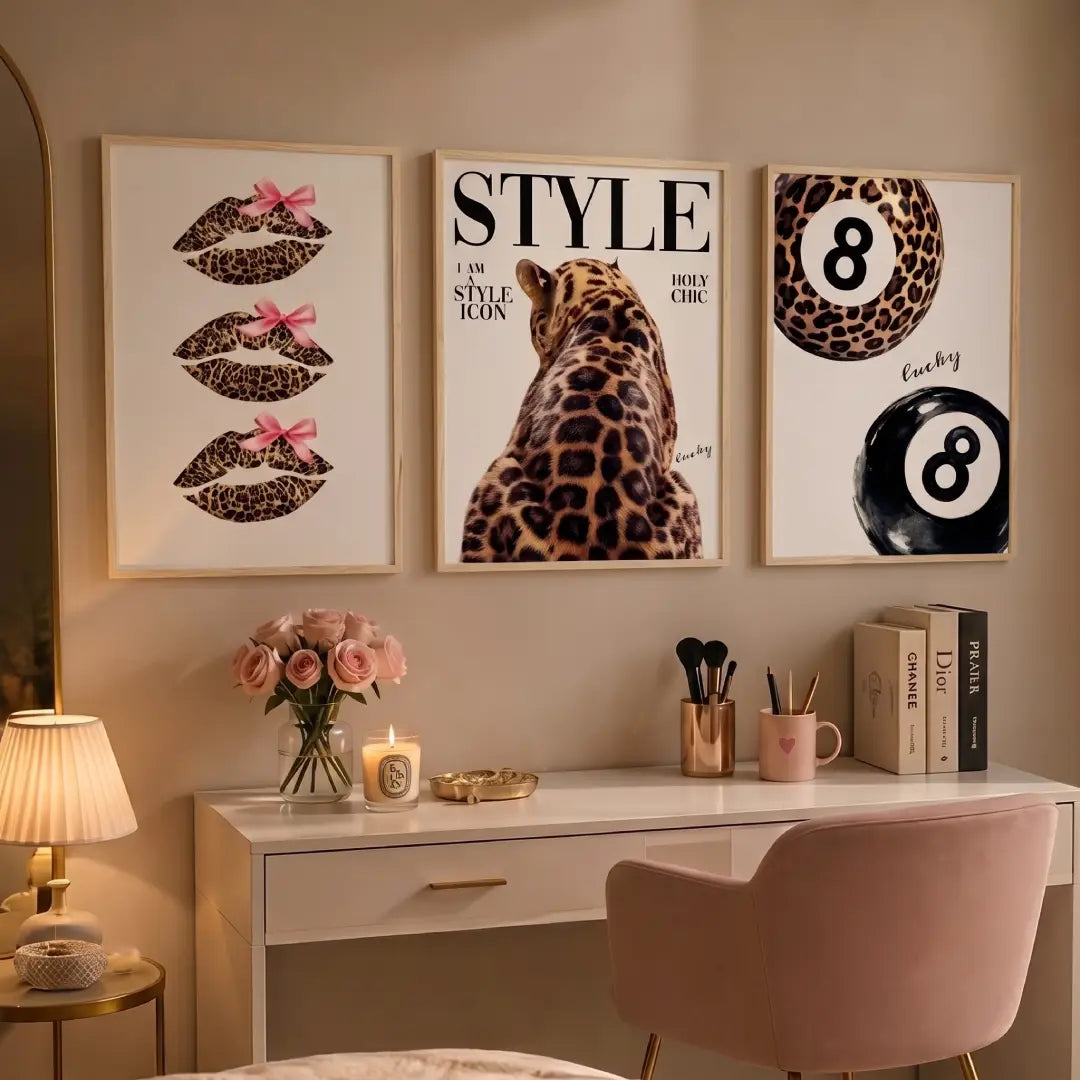Leopard Print Style Wall Art - PIG21