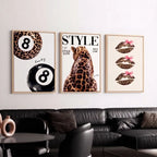Leopard Print Style Wall Art - PIG21