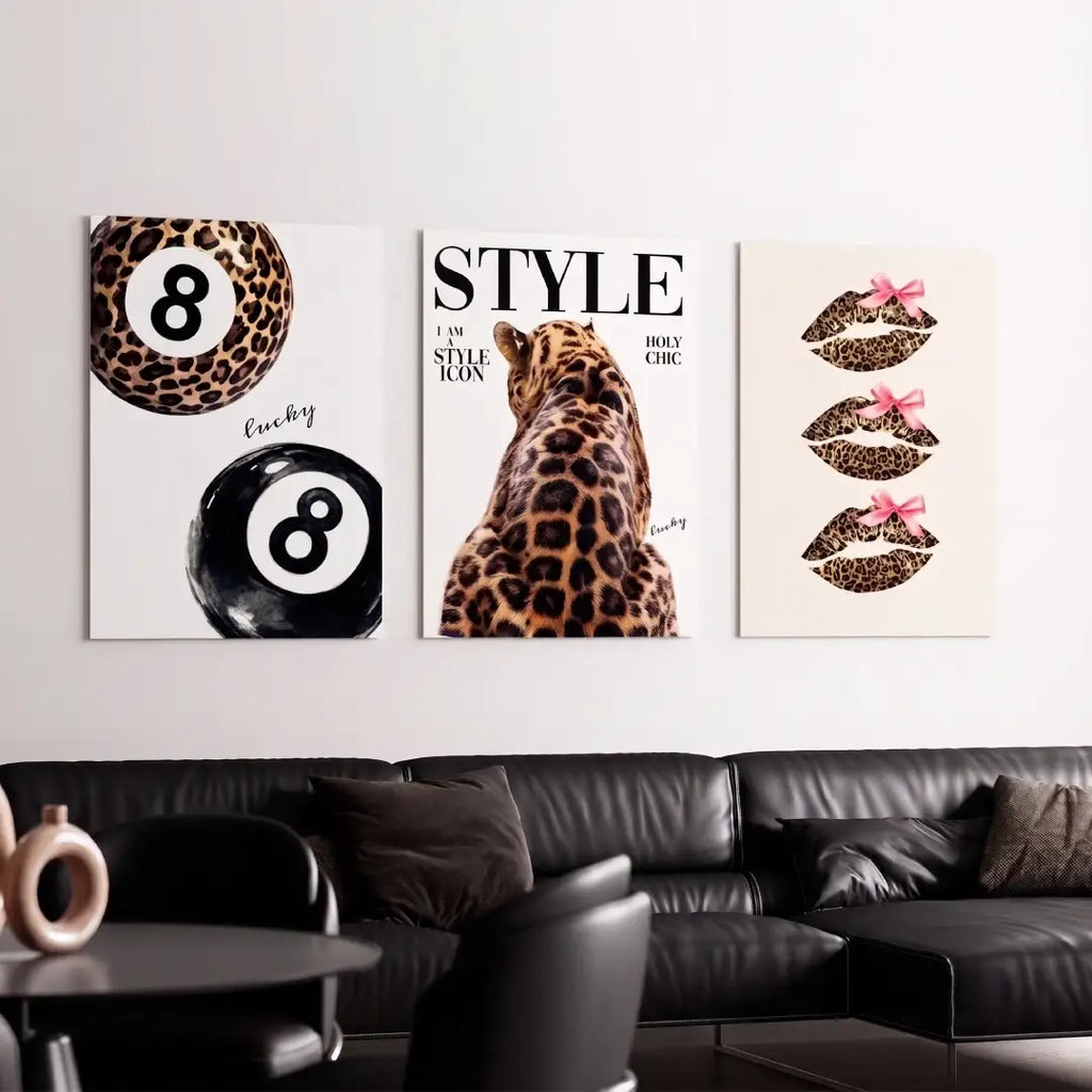 Leopard Print Style Wall Art - PIG21