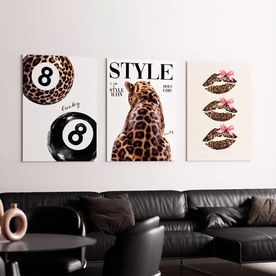 Leopard Print Style Wall Art - PIG21