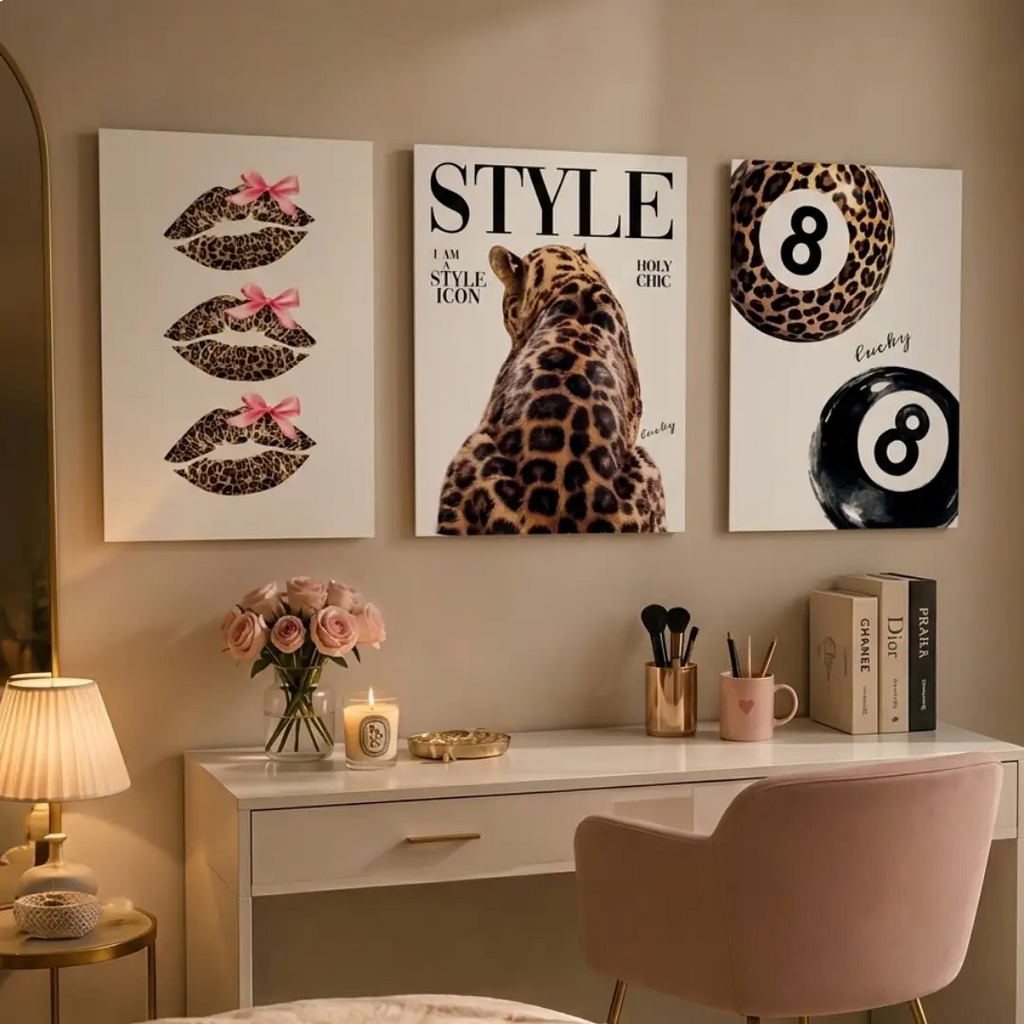 Leopard Print Style Wall Art - PIG21