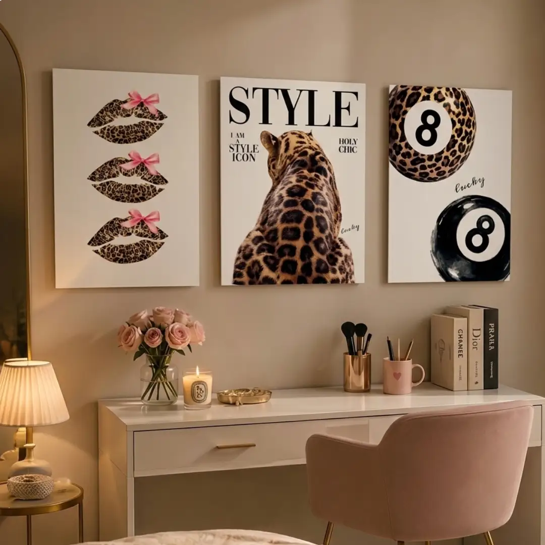 Leopard Print Style Wall Art - PIG21