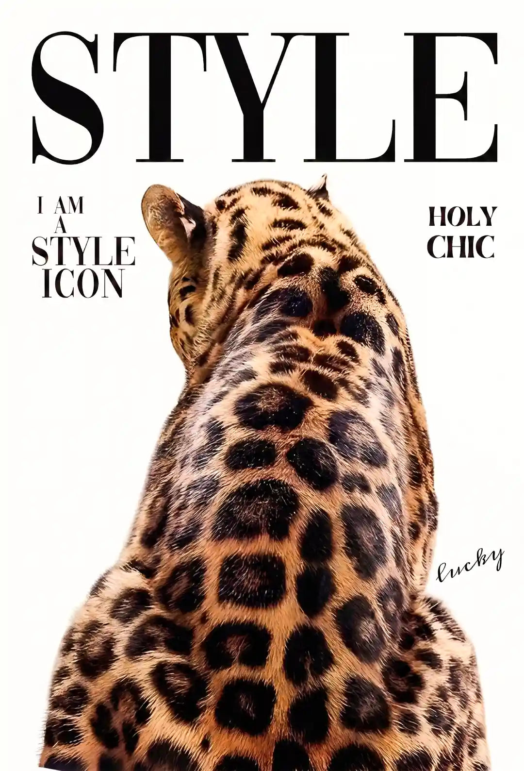 Leopard Print Style Wall Art - PIG21