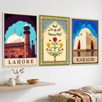 Lahore Karachi Heritage Wall Art - PIH122