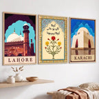 Lahore Karachi Heritage Wall Art - PIH122
