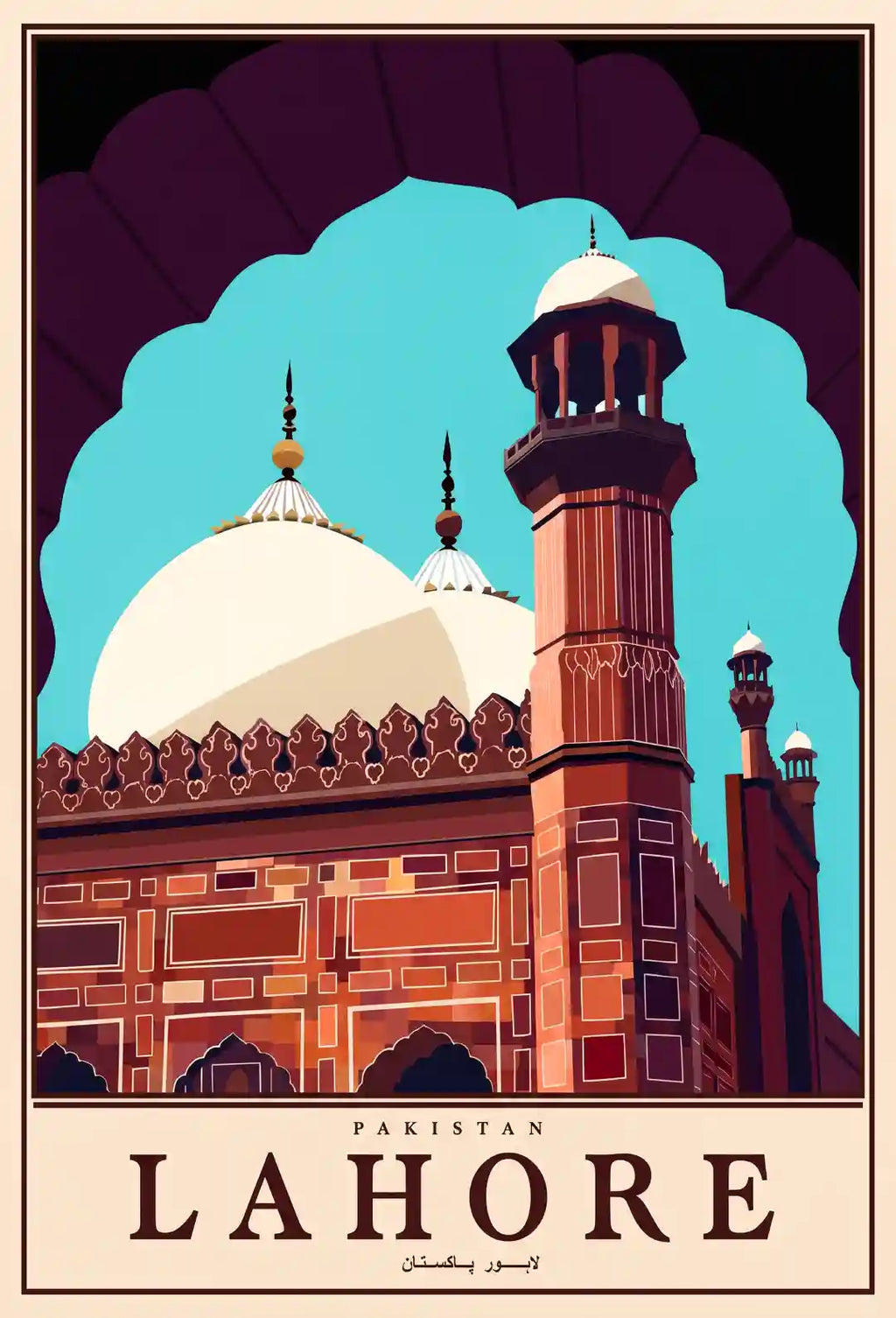 Lahore Karachi Heritage Wall Art - PIH122
