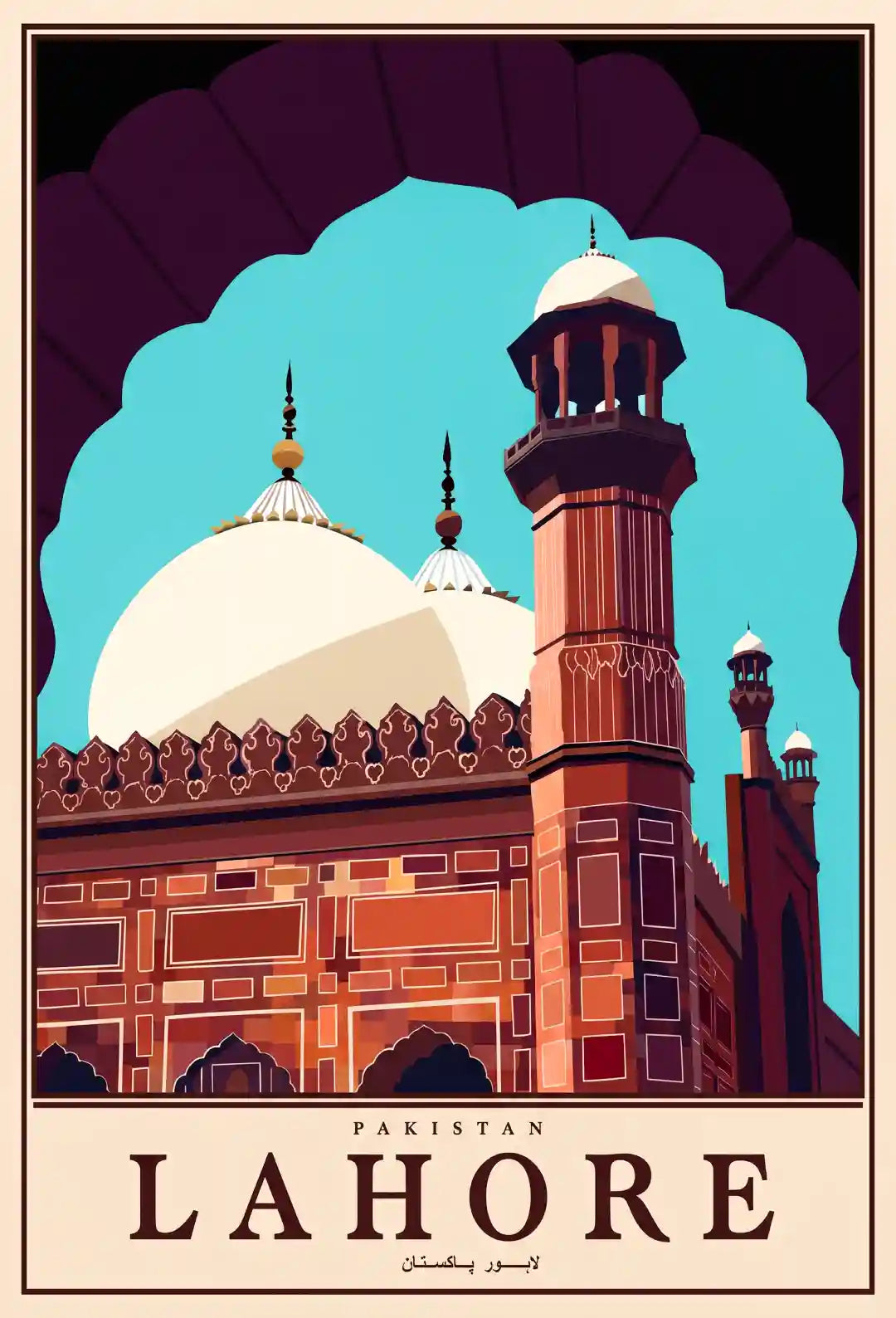 Lahore Karachi Heritage Wall Art - PIH122