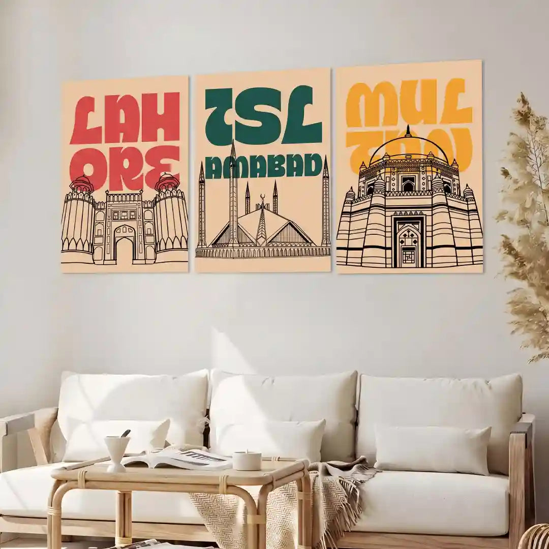 Lahore Islamabad Multan Wall Art - PIH123