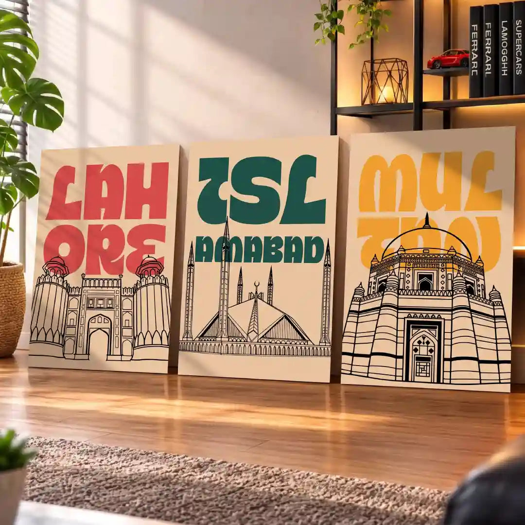 Lahore Islamabad Multan Wall Art - PIH123