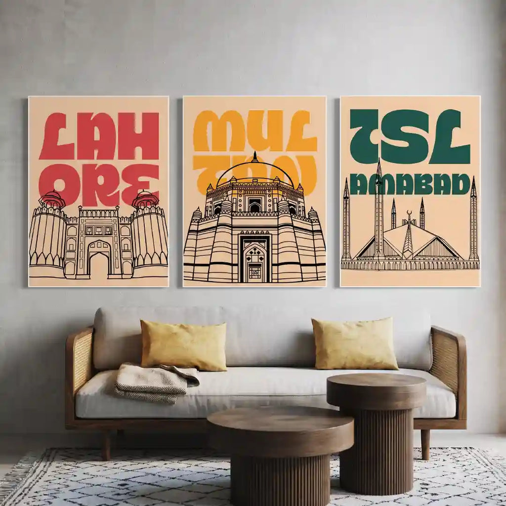 Lahore Islamabad Multan Wall Art - PIH123