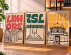 Lahore Islamabad Multan Wall Art - PIH123