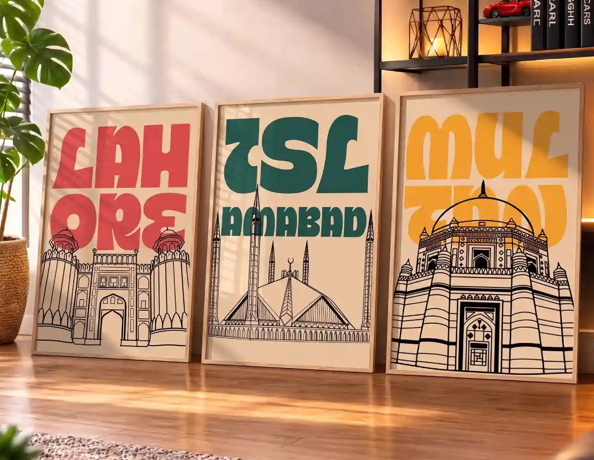 Lahore Islamabad Multan Wall Art - PIH123