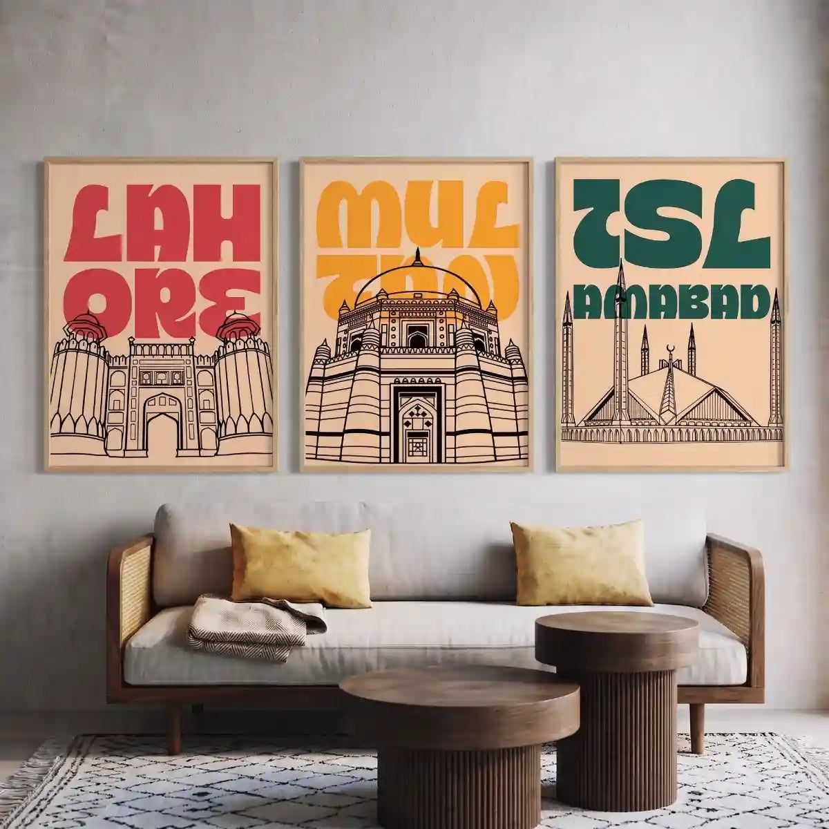 Lahore Islamabad Multan Wall Art - PIH123