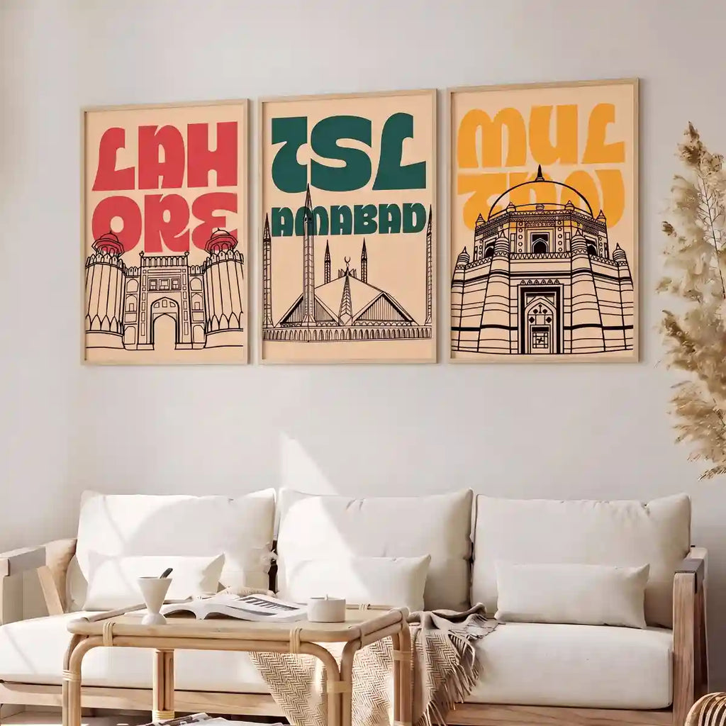 Lahore Islamabad Multan Wall Art - PIH123