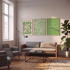 Green Botanical Flower Market Wall Art - PIH134