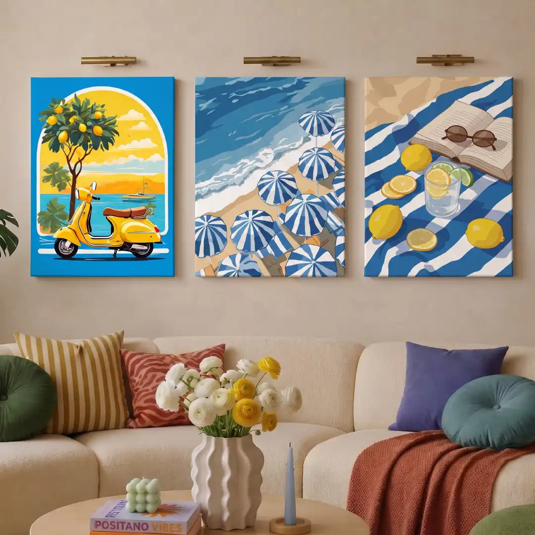 Italian Summer Lemon Wall Art - PIH135