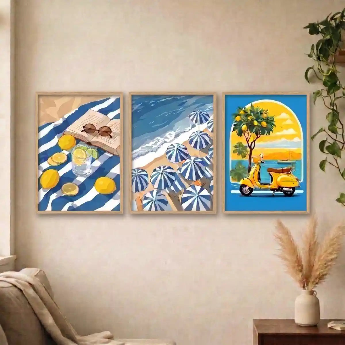 Italian Summer Lemon Wall Art - PIH135