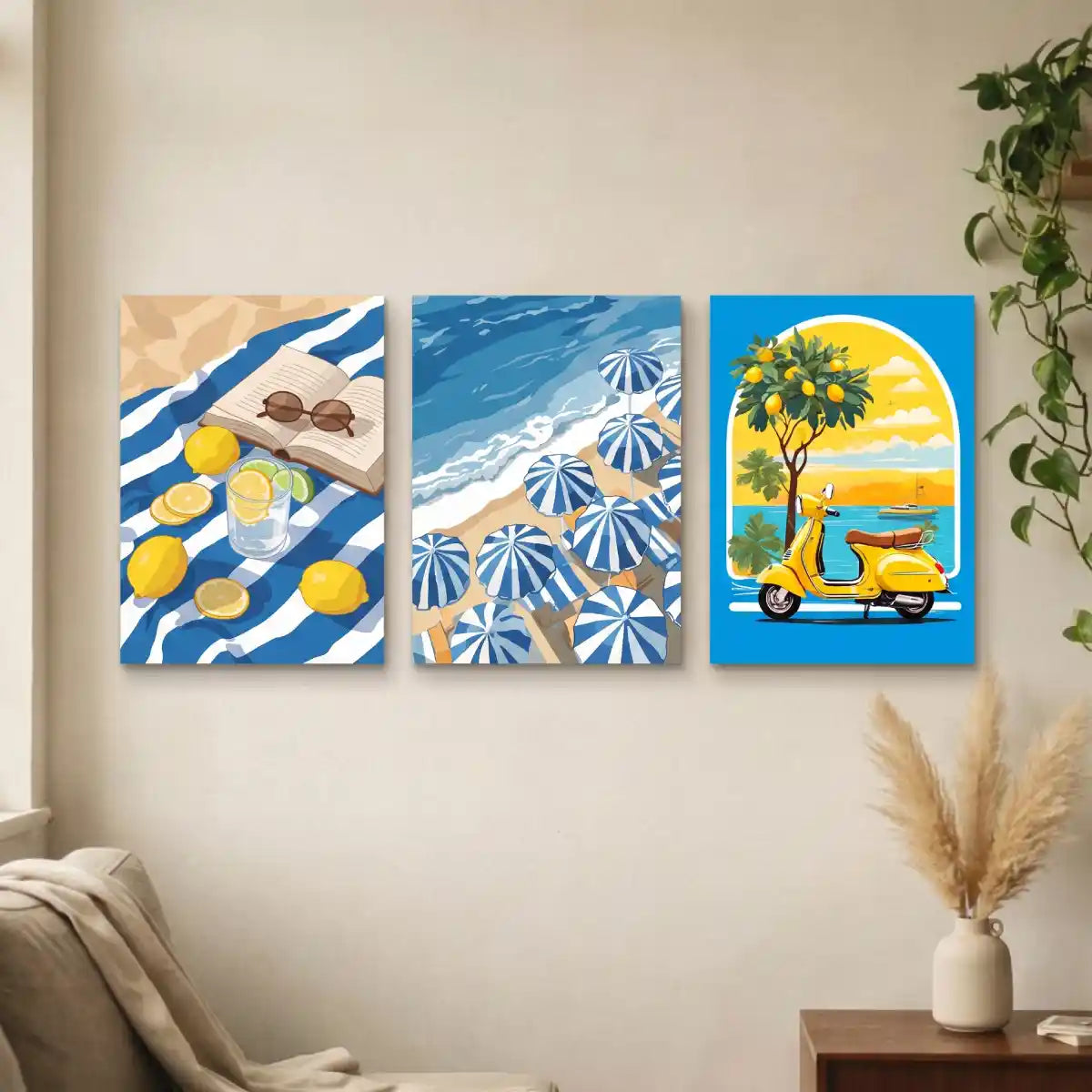 Italian Summer Lemon Wall Art - PIH135