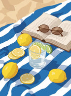 Italian Summer Lemon Wall Art - PIH135