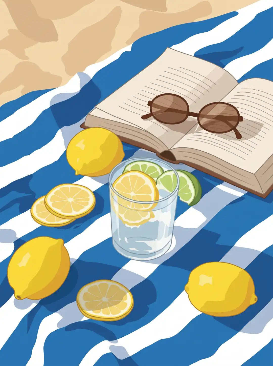 Italian Summer Lemon Wall Art - PIH135