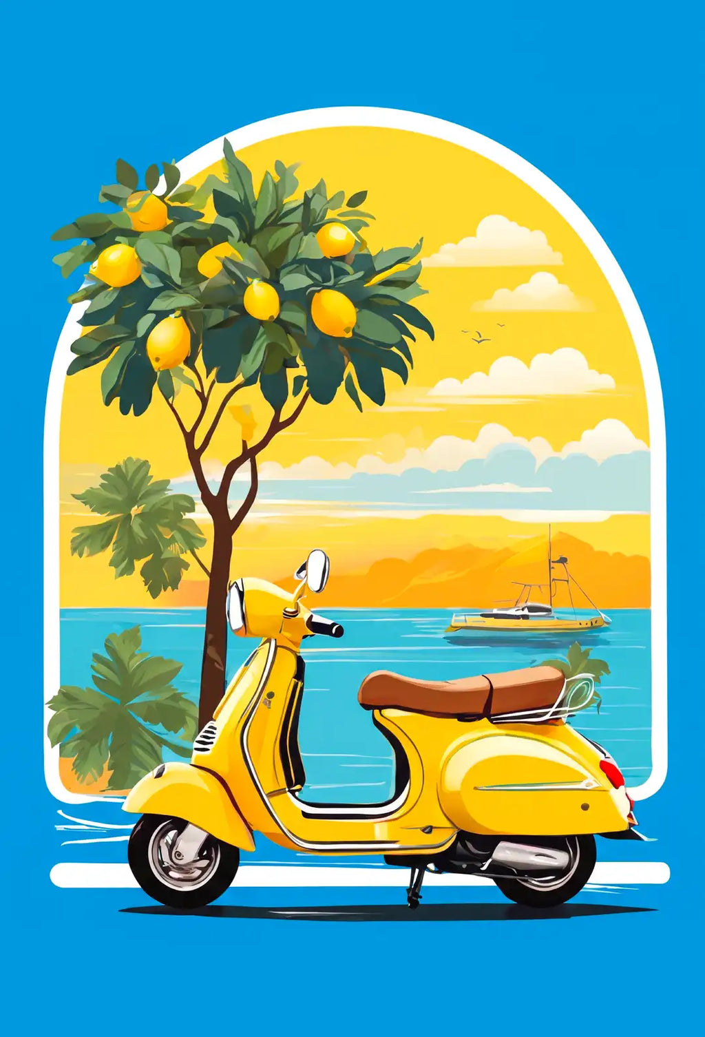 Italian Summer Lemon Wall Art - PIH135