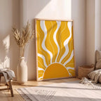 Golden Sunburst Boho Wall Art - PIH139
