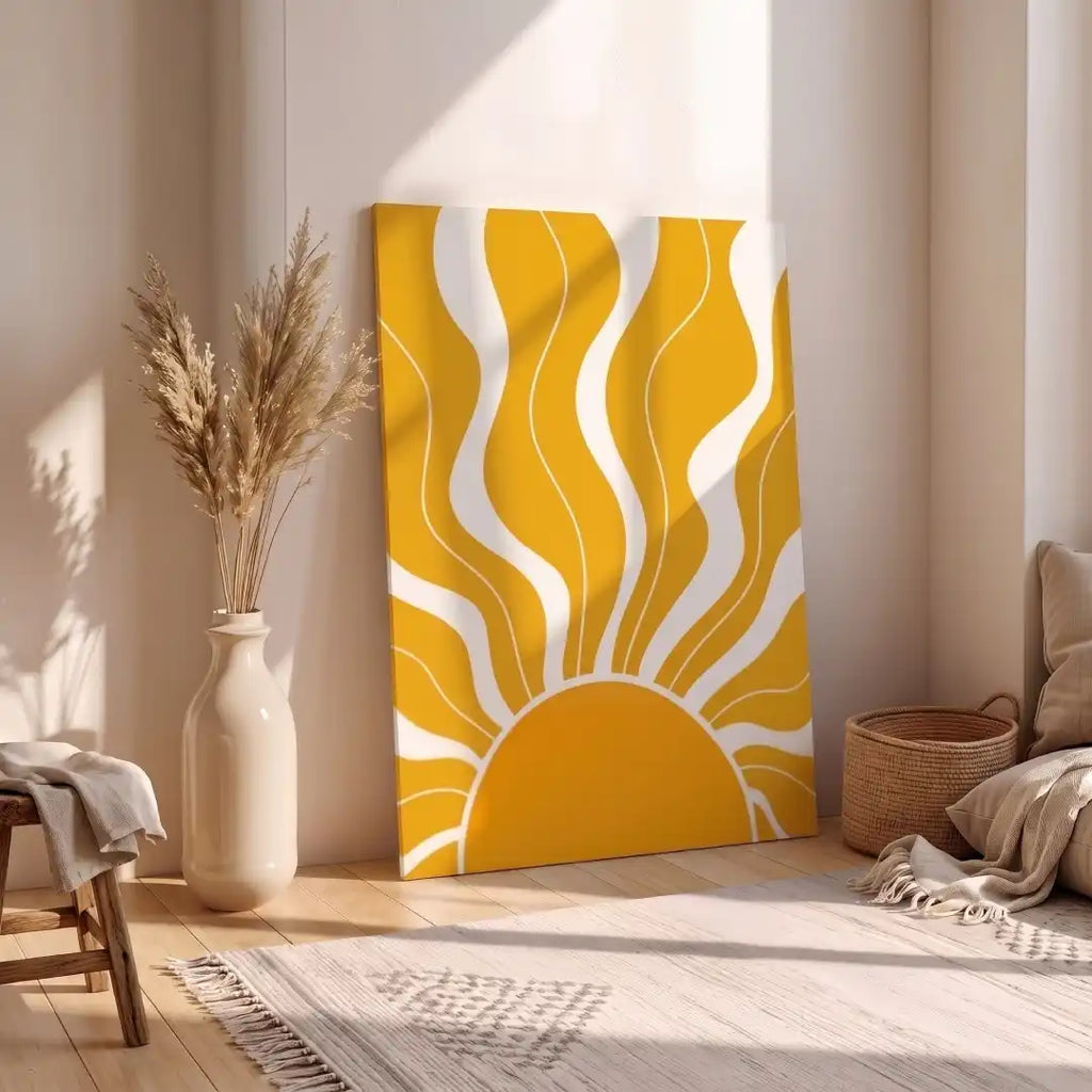 Golden Sunburst Boho Wall Art - PIH139
